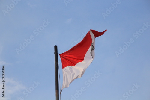flag against blue sky
