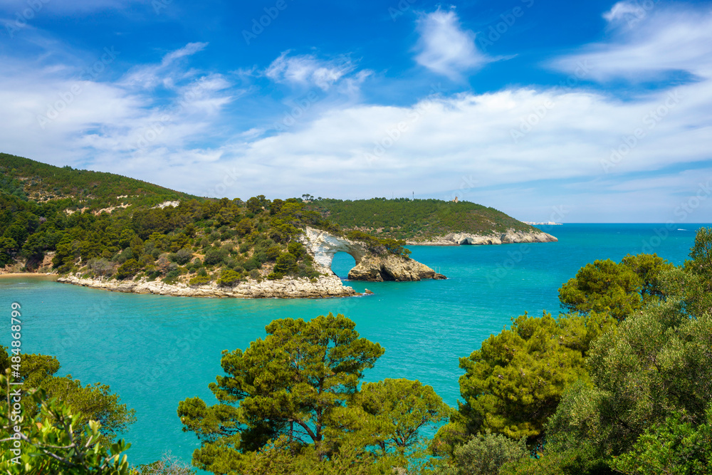 Coast of Vieste, Gargano, Apulia, Italy Coast of Vieste, Gargano, Apulia, Italy