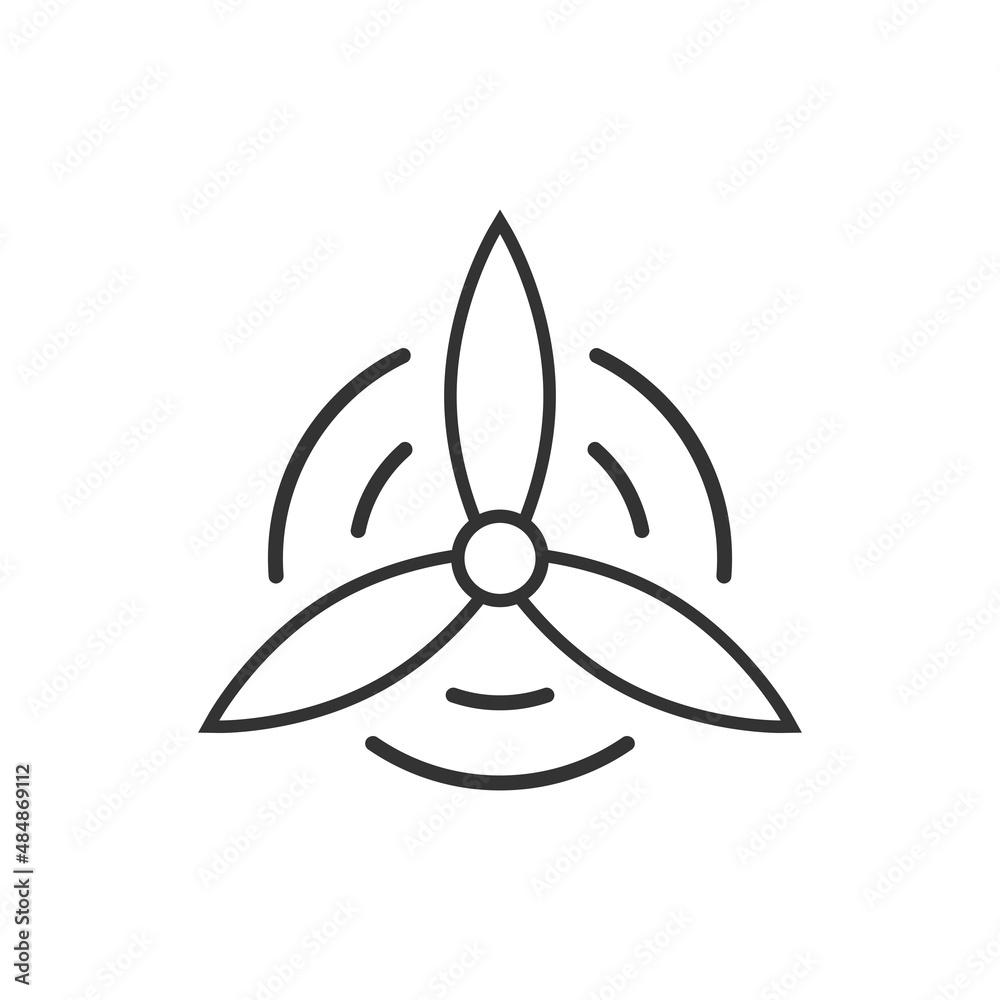 Wind power plant icon in flat style. Turbine vector illustration on white isolated background. Air energy sign business concept. Wind power plant icon in flat style. Turbine vector illustration on white isolated background. Air energy sign business concept.