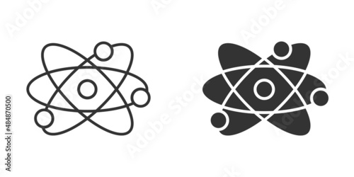 Science icon in flat style. Dna cell vector illustration on white isolated background. Molecule evolution business concept.