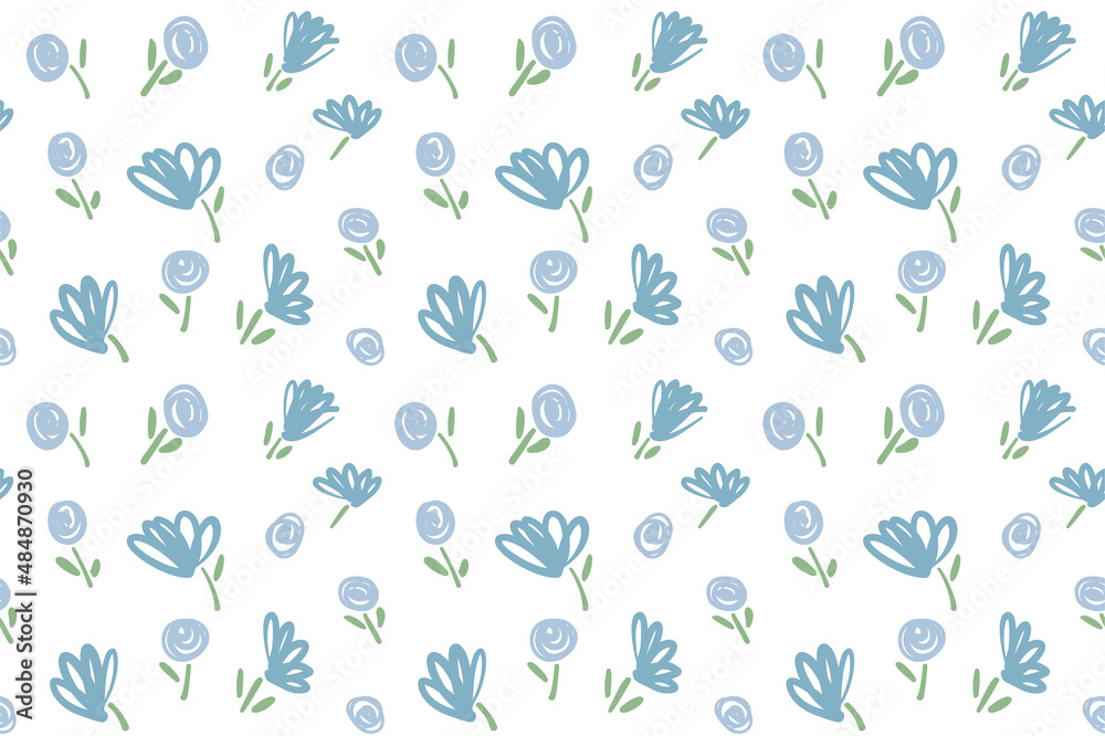 Flower Pattern - Seamless Vector Background Flower Pattern - Seamless Vector Background