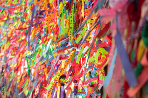 Fitas do senhor do bonfim em Arraial D'Ajuda no Sul da Bahia em Porto Seguro