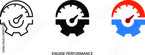 Engine performance icon
