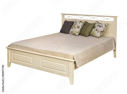 Bed design bedroom furniture isolated