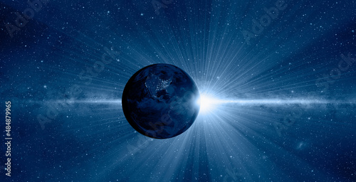 Fototapeta Naklejka Na Ścianę i Meble -  Supernova explosion in the center of the milky way 