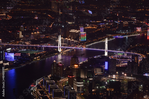 View of Nanpu Bridge from the Shanghai Tower