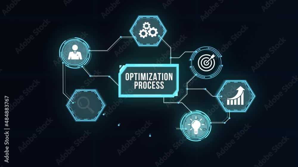 Internet, business, Technology and network concept. Optimization Software Technology Process System Business concept. Virtual button. Internet, business, Technology and network concept. Optimization Software Technology Process System Business concept. Virtual button.