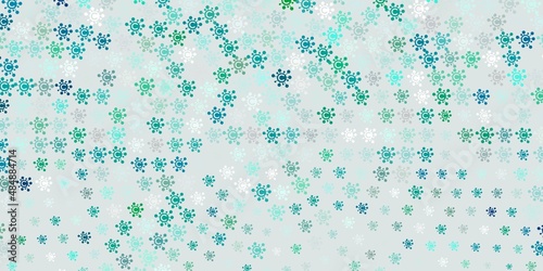 Light Green vector template with flu signs.