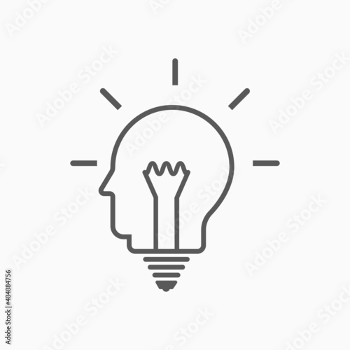 idea icon, creative vector, light illustration