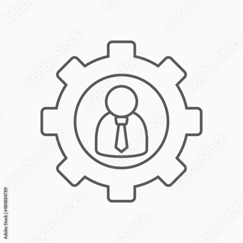 management icon, business concept vector