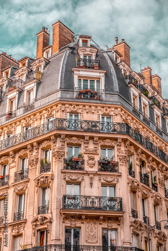 Photography Detail from typical French architecture in Paris
