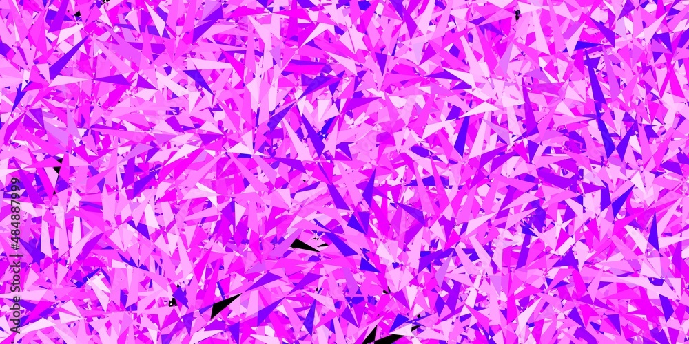 Dark Pink vector pattern with polygonal style.