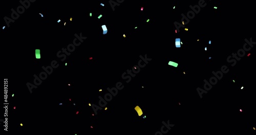 confetti background for video overlay