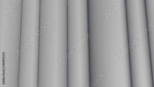 Gray texture background vertical smooth waves 3d rendering