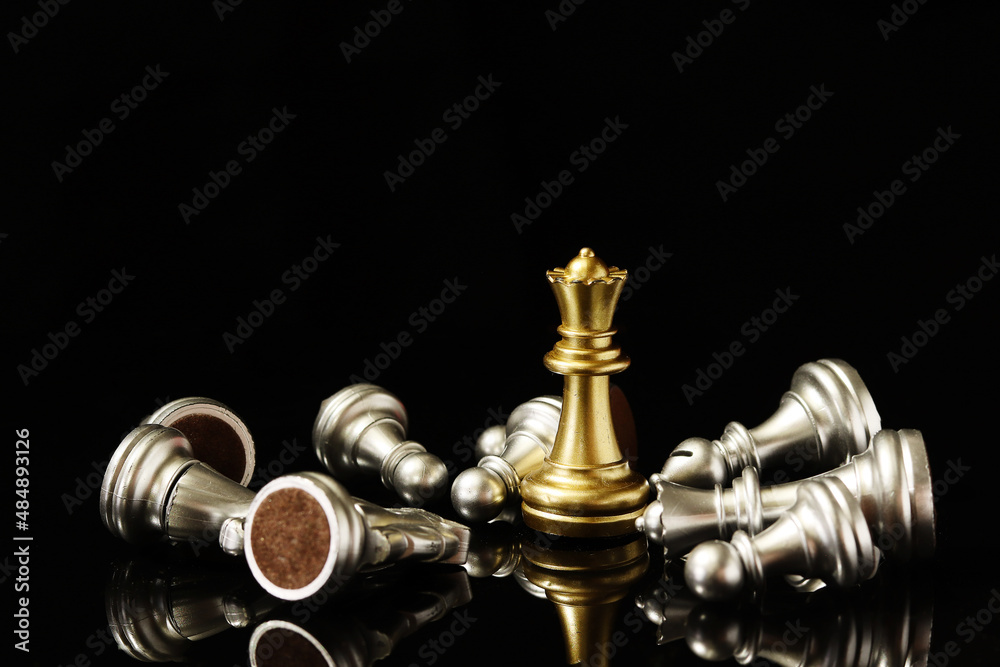 Strategic concept chess board game. planning and decision making business leader concept. Strategic concept chess board game. planning and decision making business leader concept.