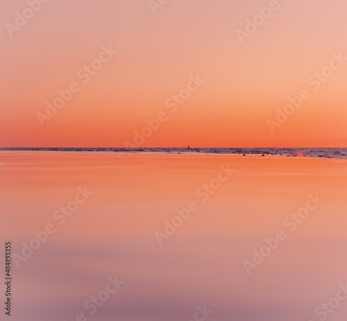 Réflexion couché de soleil