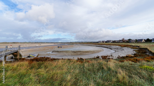 Bay of Sienne river in Cotentin coast