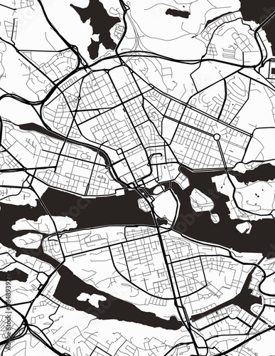 Photography Stockholm City Map