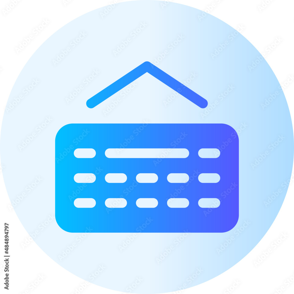 keyboard gradient icon keyboard gradient icon