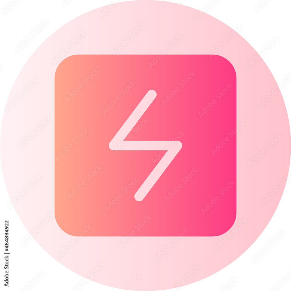 thunderbolt gradient icon thunderbolt gradient icon