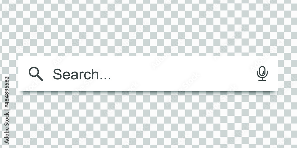 Search here. Search bar for ui. Search bar vector icon in flat design, isolated on transparent background. Vector illustration Search here. Search bar for ui. Search bar vector icon in flat design, isolated on transparent background. Vector illustration