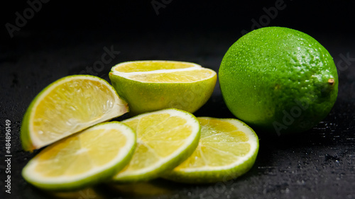 Lime and lime slice
