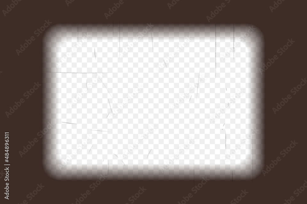 Old brown cinematic frame with transparent background. Antique filmstrip slide template in realistic style. Vector illustration video and photo tape. Old brown cinematic frame with transparent background. Antique filmstrip slide template in realistic style. Vector illustration video and photo tape.