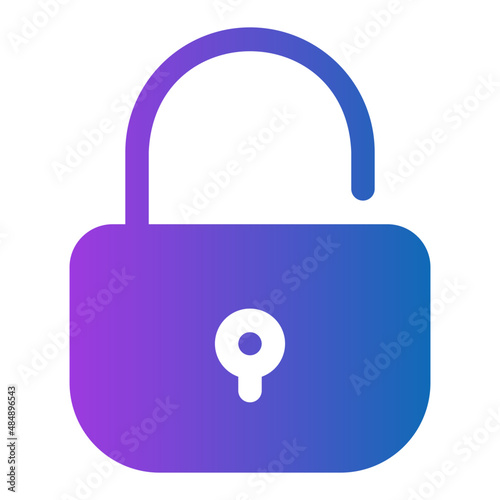unlock gradient icon