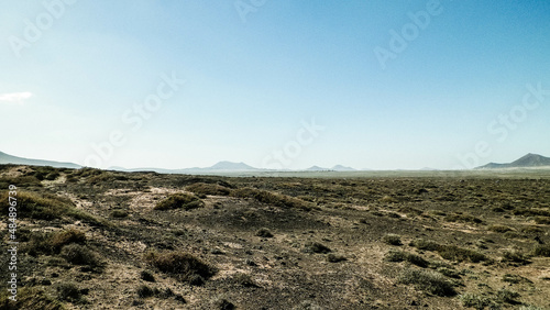 Desert landscape, Lanzarotte , Canary Islands.