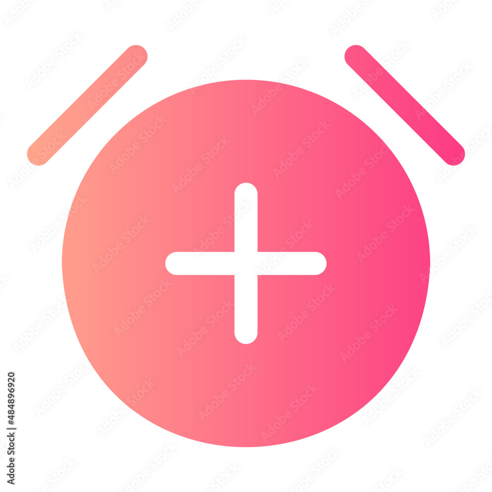 Obraz premium alarm gradient icon