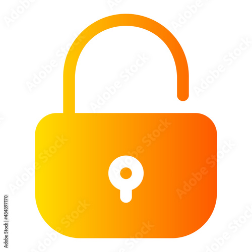 unlock gradient icon