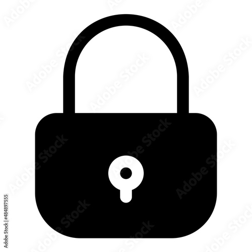 lock glyph icon