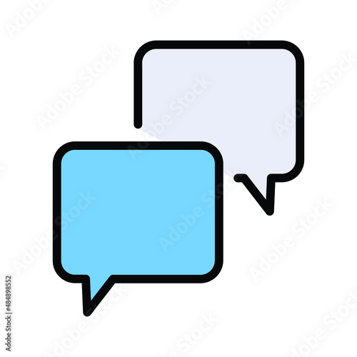 message Bubble Isolated Vector icon which can easily modify or edit