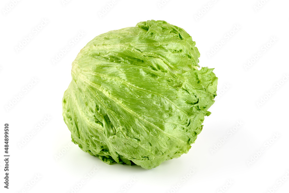 Fresh Iceberg salad, isolated on white background. Fresh Iceberg salad, isolated on white background.