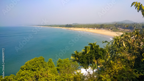 Idyllic view on Main beach of Gokarna
