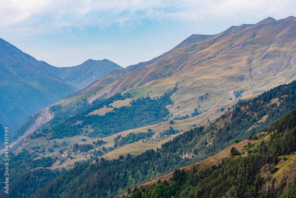 Beautiful landscape of the mountainous region of Georgia, Tusheti Beautiful landscape of the mountainous region of Georgia, Tusheti