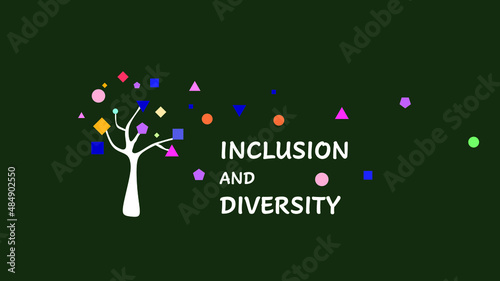 The concept of inclusion and diversity. All people are equal. Vector illustration