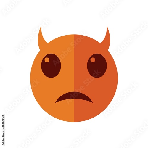 Devil horn Vector icon for emoji or emoticon logo chat and other © Tomi43