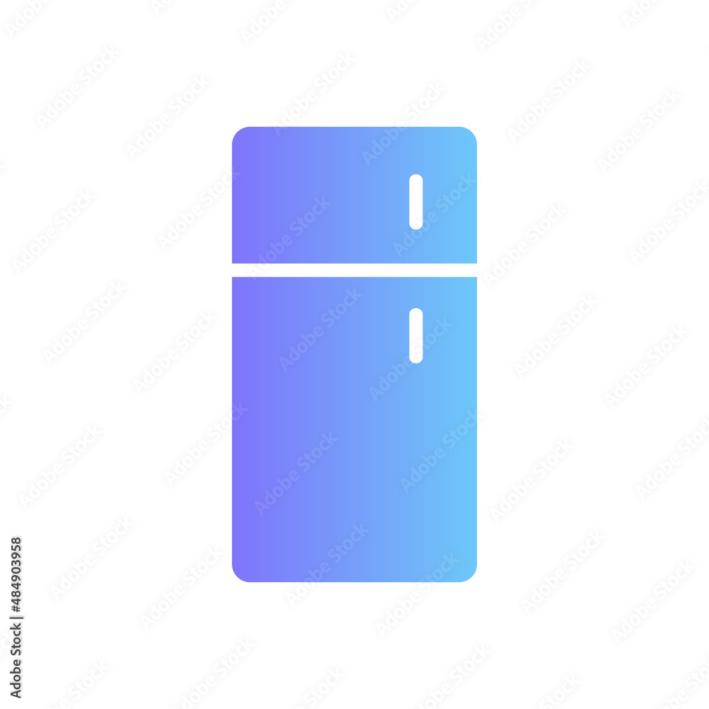 Refrigerator vector icon with gradient