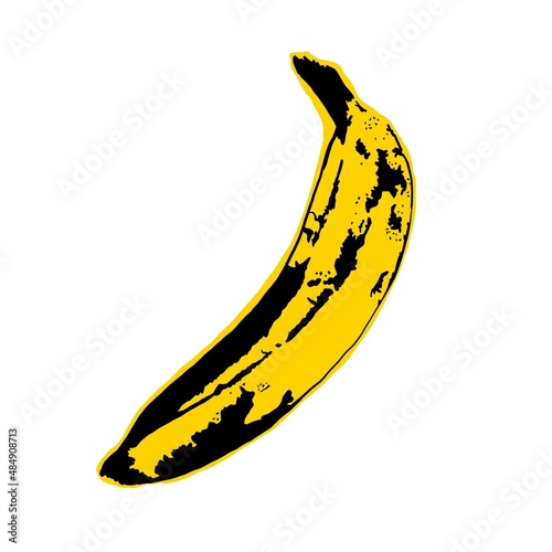 Illustrazione di banana gialla matura