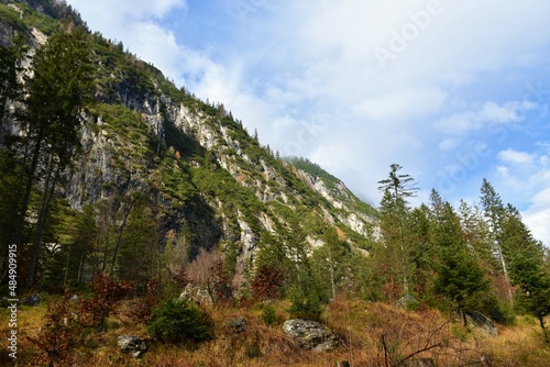 Mountains above Tamar valley in Julian alps