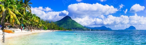 best tropical destinations - splendid Mauritius island. Beautiful resort and beach Flick en Flack © Freesurf