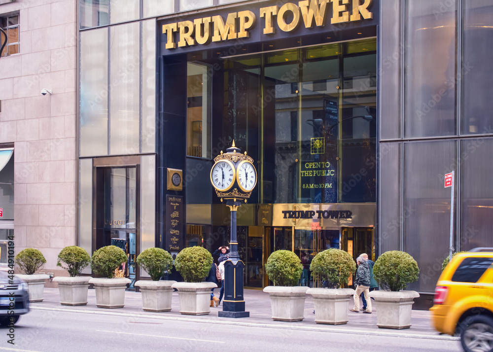 NEW YORK, USA: Trump Tower is a 58-story mixed-use skyscraper located ...