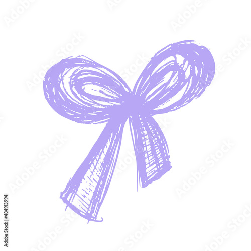 Bow hand drawn.