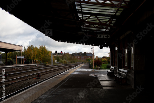 The railway station at Leamington Spa, Warwickshire