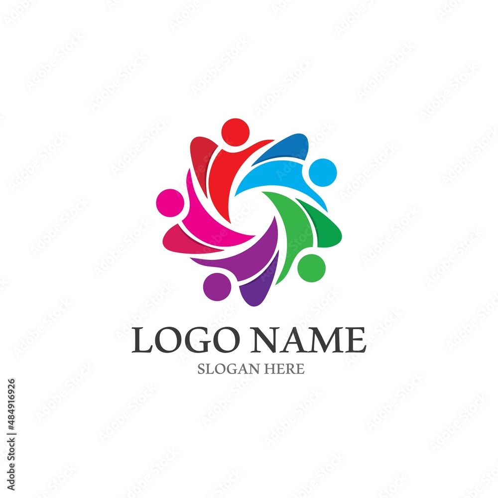 Obraz premium Community, network and social icon