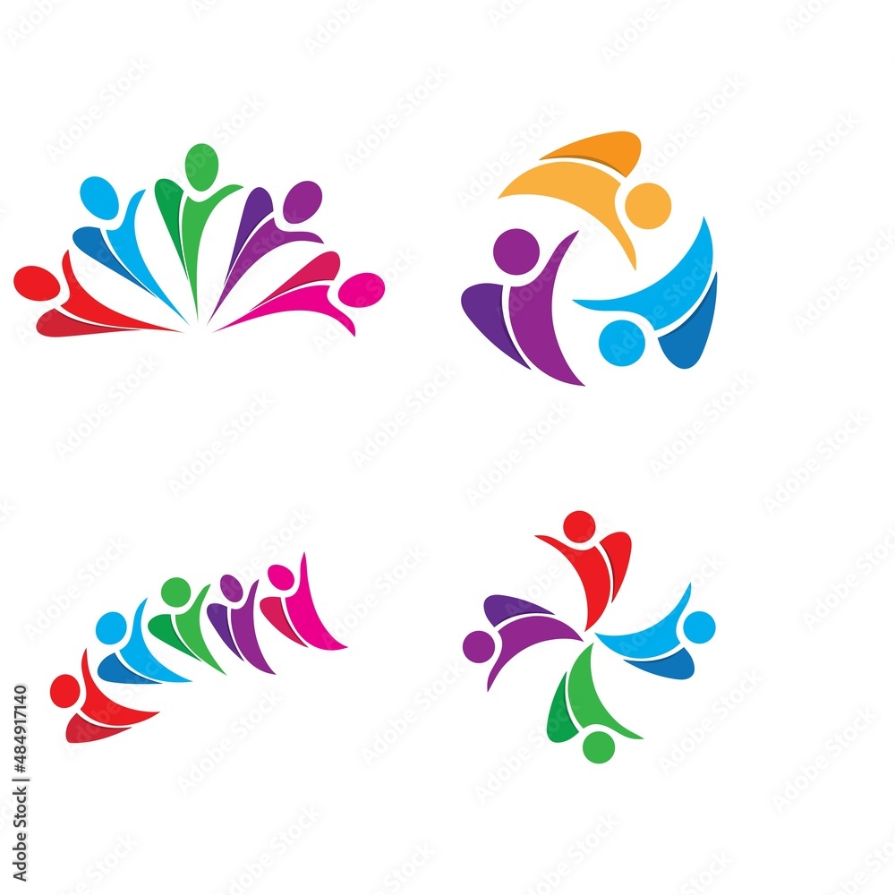 Community, network and social icon Community, network and social icon