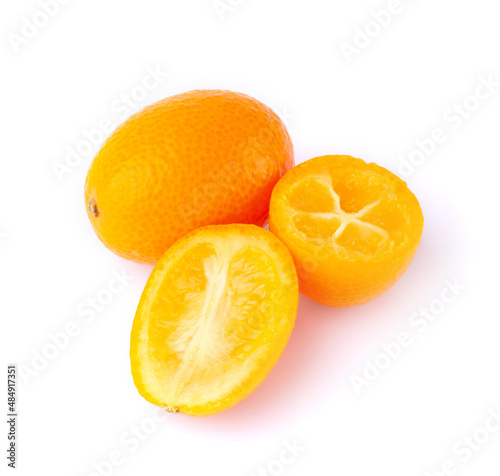 Kumquats isolated on white background 