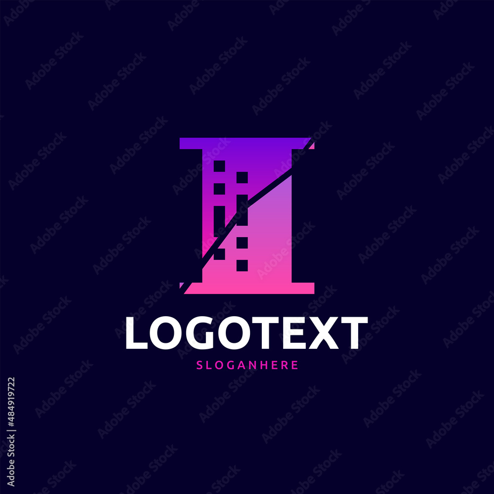 letter I logo letter I logo