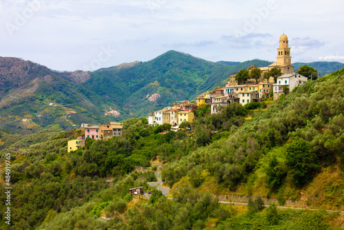 Italian medieval hilltop villages - Liguria, north Italy